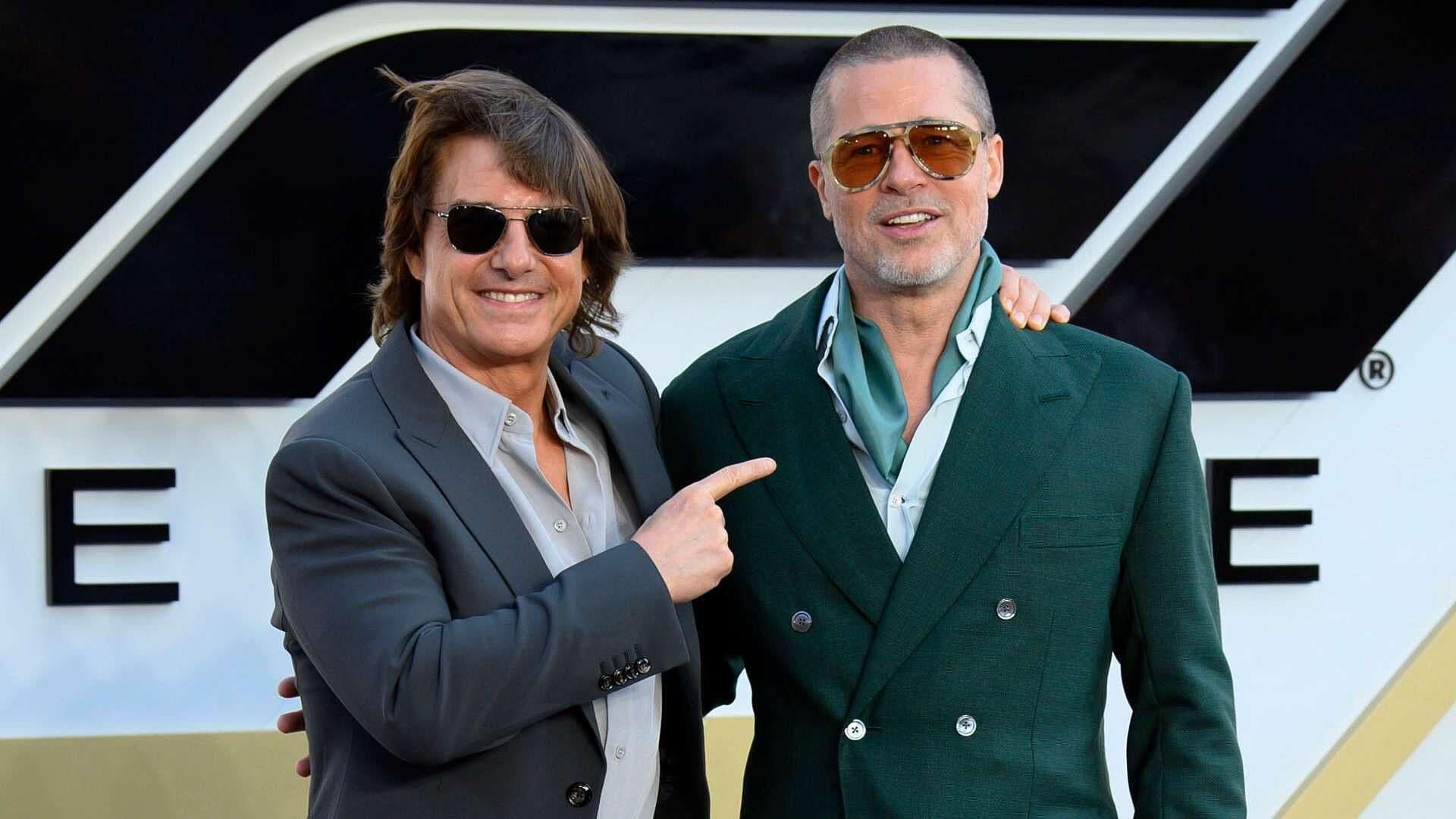 Brad Pitt y Tom Cruise se Reúnen en la Premiere de la Película "F1"